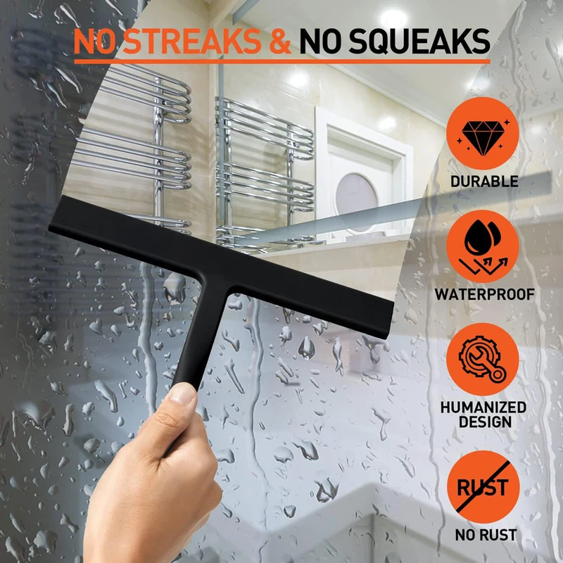 Silicone Squeegee Streak Free  - đánh giá và giá Glass Cleaner Streak